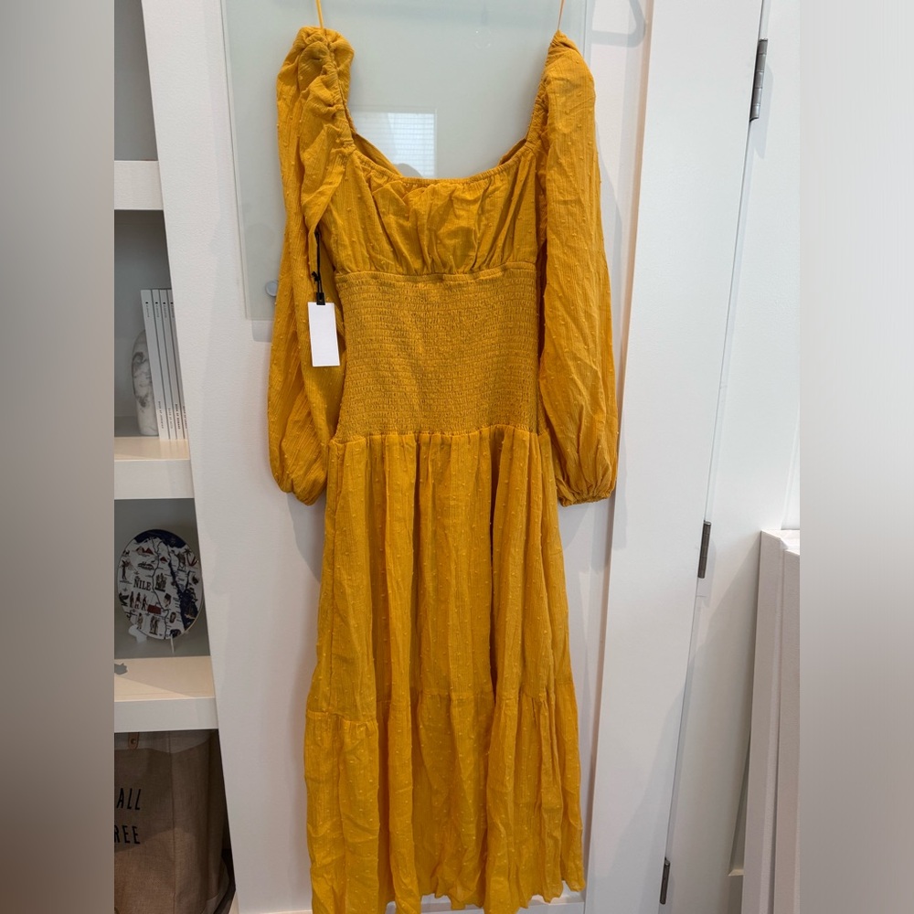 Mustard yellow dress